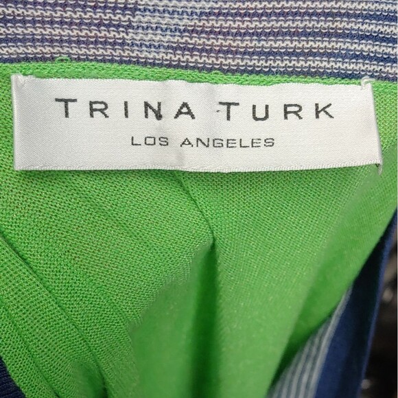 Trina Turk Lightweight Button Down V-Neck Cardigan Sz Missing 17" PTP Small - Picture 8 of 14